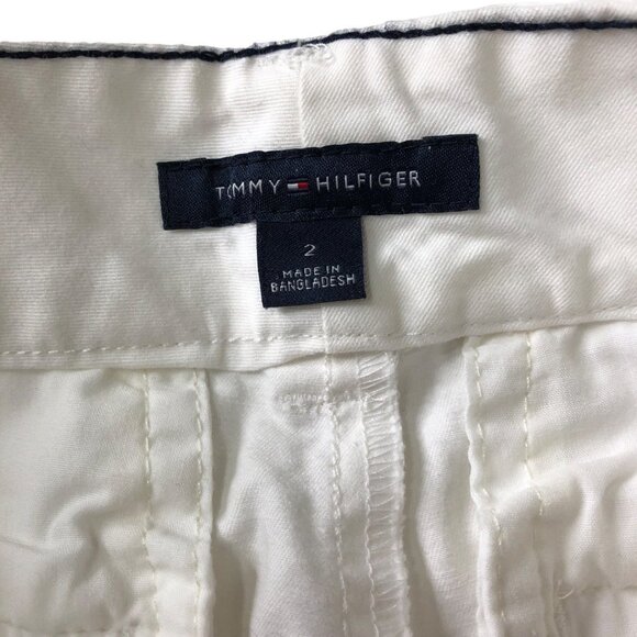 TOMMY HILFIGER WHITE CHINO SHORTS SZ 2 - Picture 6 of 6
